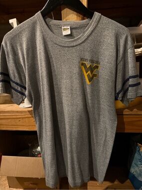 West Virginia Grey Logo Tee - WV Gold Accent